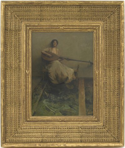 Girl with Lute, 1904-05 by Thomas Wilmer Dewing